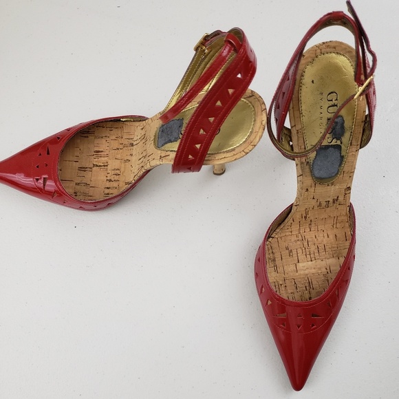 Guess by Marciano Shoes - Guess by Marciano Red Cork Heels